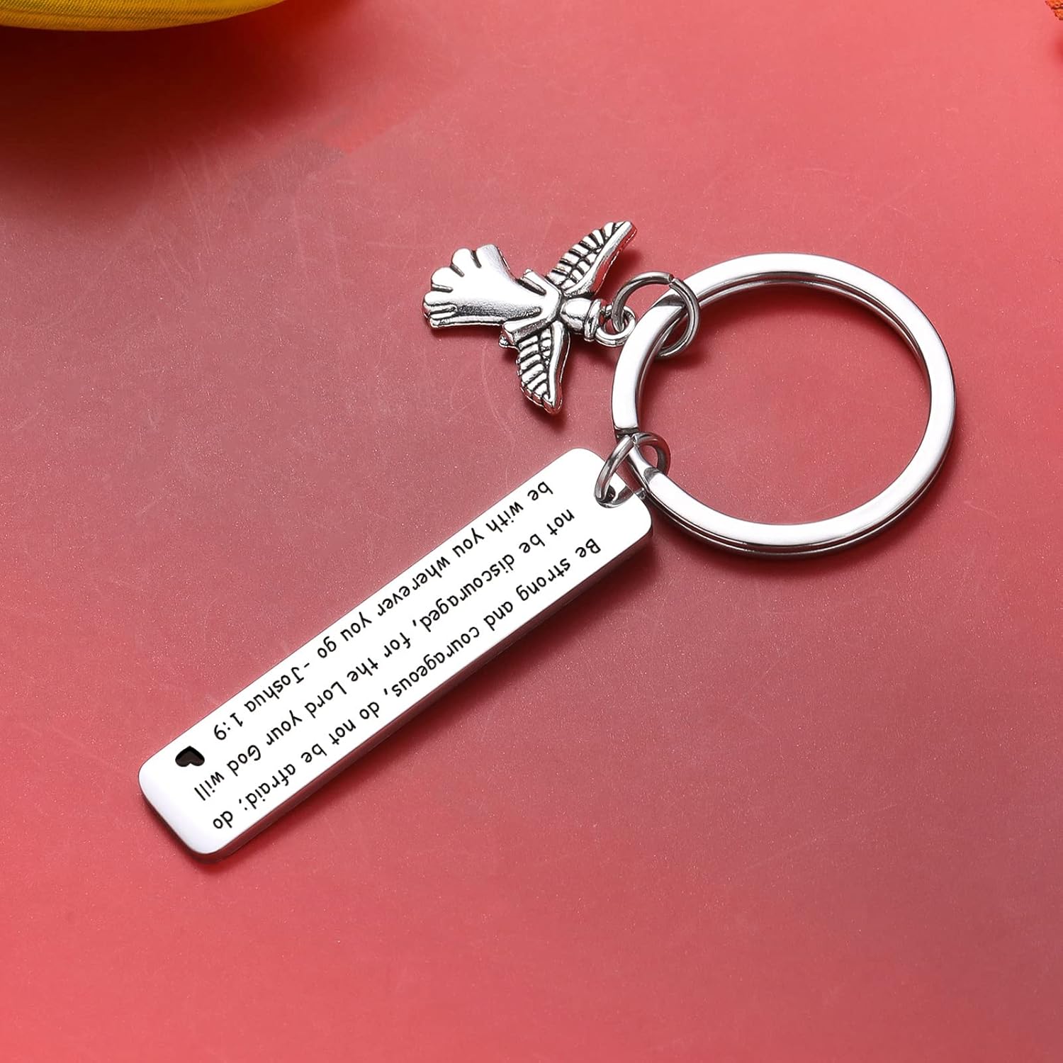 ZQEOU Joshua Llavero de pulsera para mujer, llavero de cumpleaños, regalo de padrino, hermana