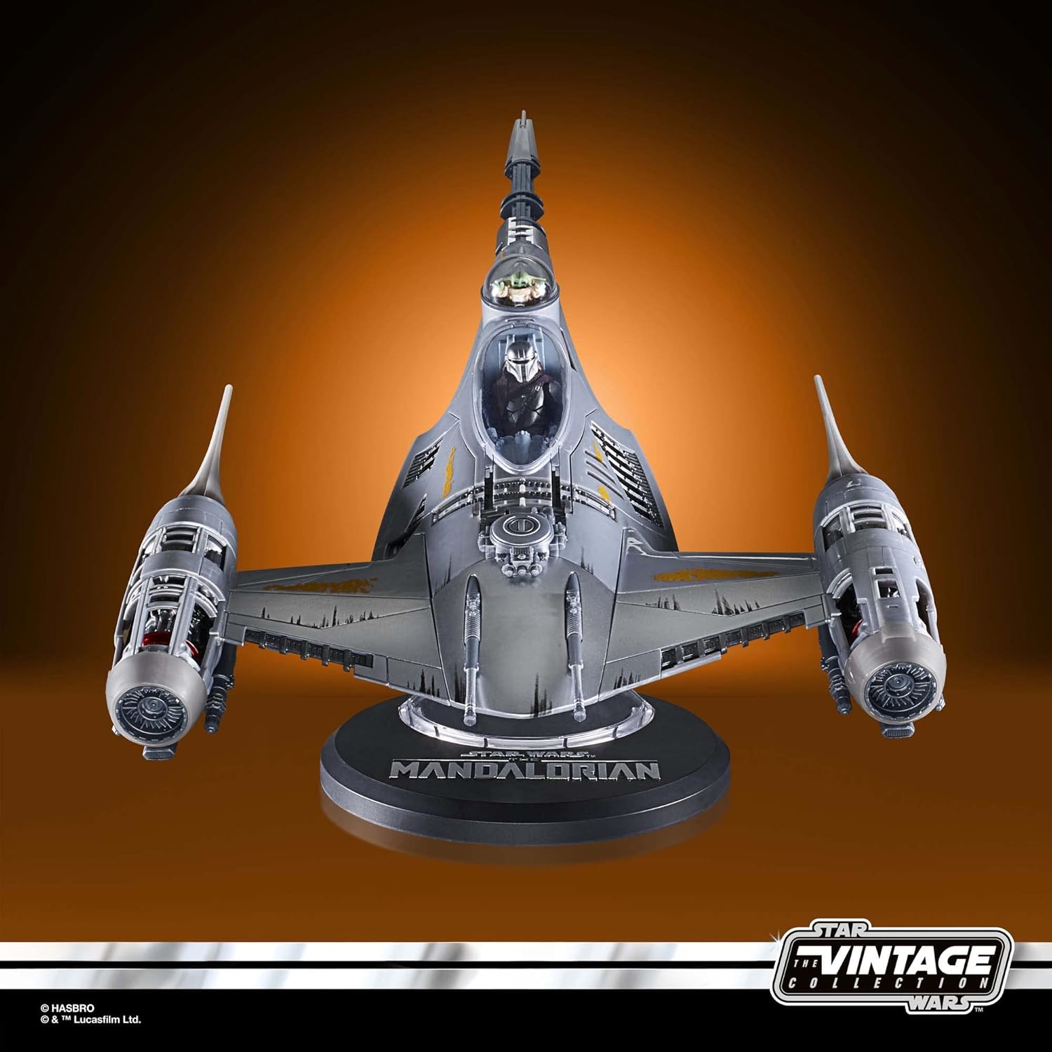 STAR WARS The Vintage Collection The Mandalorian’s N-1 Starfighter, The Mandalorian – Vehículo de 3.75 pulgadas y figuras de acción, a partir de 4
