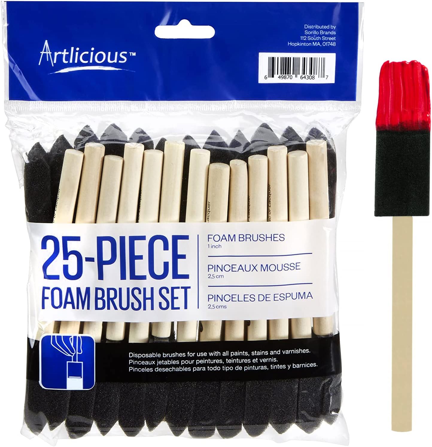 Artlicious – Brochas de espuma para pintar