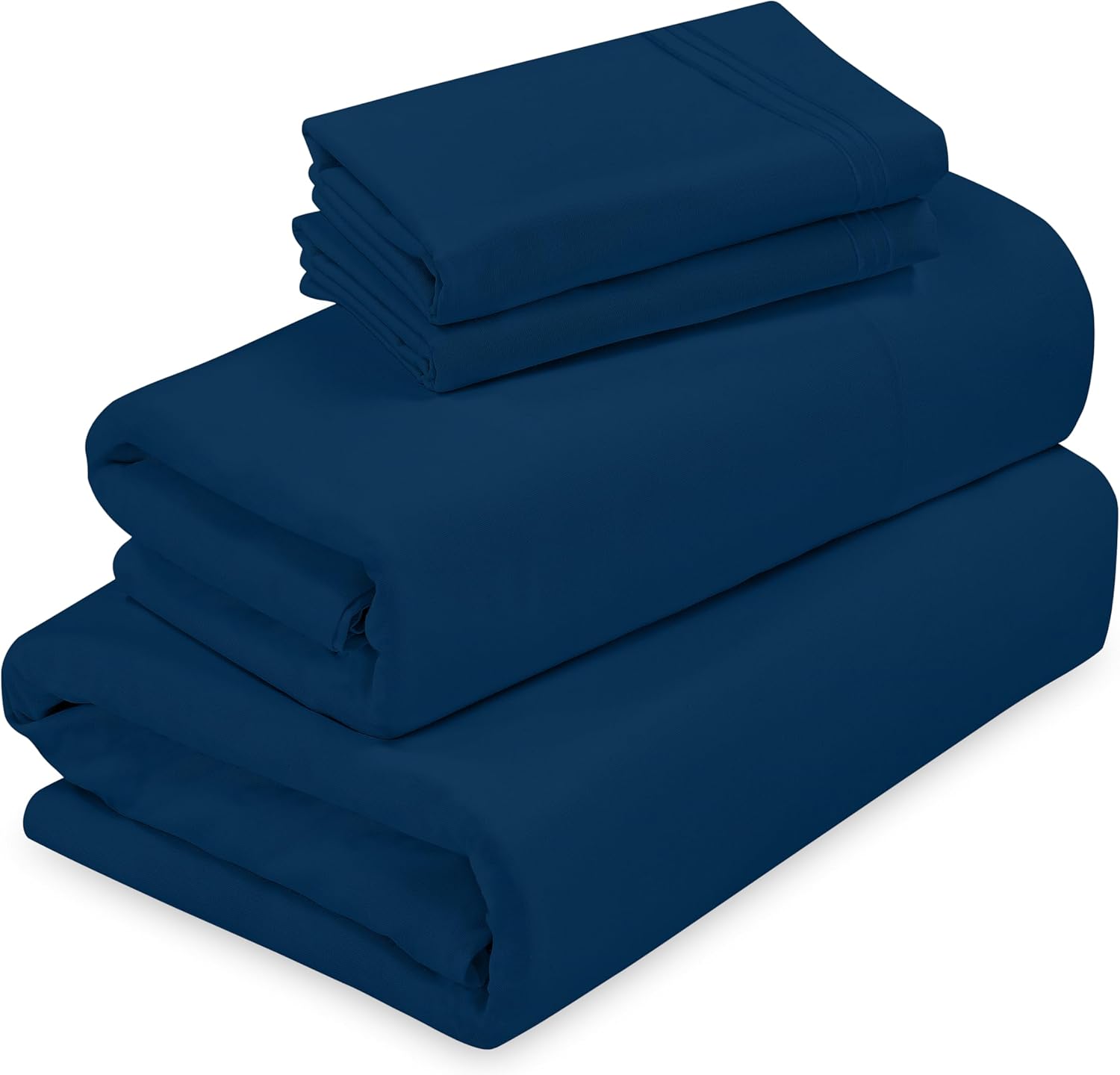 ROYALE LINENS – Sábanas California King de 4 piezas – Ropa de cama de microfibra cepillada 1800 – 1 sábana bajera, 1 sábana encimera, 2 fundas de