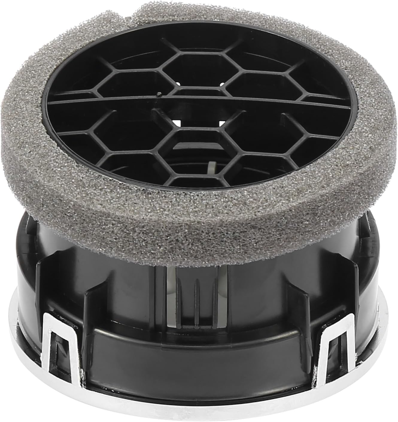 X AUTOHAUX Calentador de CA con salida de ventilación para tablero de instrumentos para Ford F150 2012 2013 2014 tono plateado