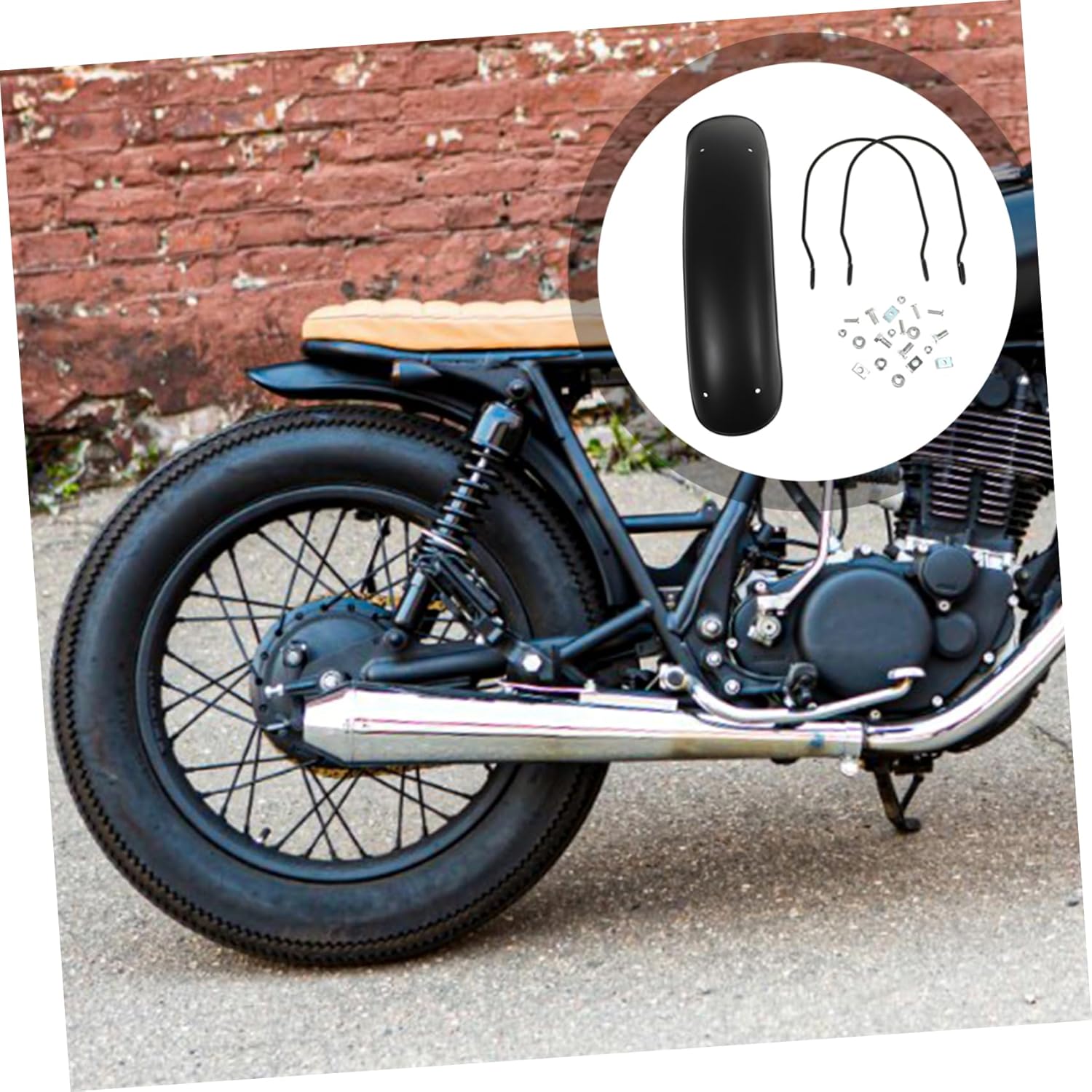 Vaguelly motor trasero ajustable bicicleta de carretera motor trasero moto universal barro aletas guardabarros para motocicleta rueda delantera
