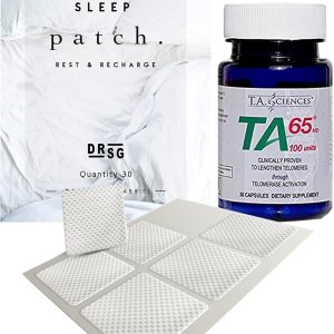 Activación de telomerasa TA-65 para apoyo al bienestar  30 cápsulas + parches para dormir gratis para 30 días del Dr. Steven Gabriel Activación de telomerasa TA-65 para apoyo al bienestar  30 cápsulas + parches para dormir gratis para 30 días del Dr. Steven Gabriel