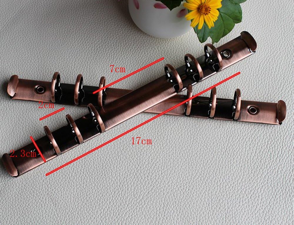 Passion Junetree Steel Traveler’s – Cuaderno de 6 anillos incluye color latón de tornillo (paquete de 2)