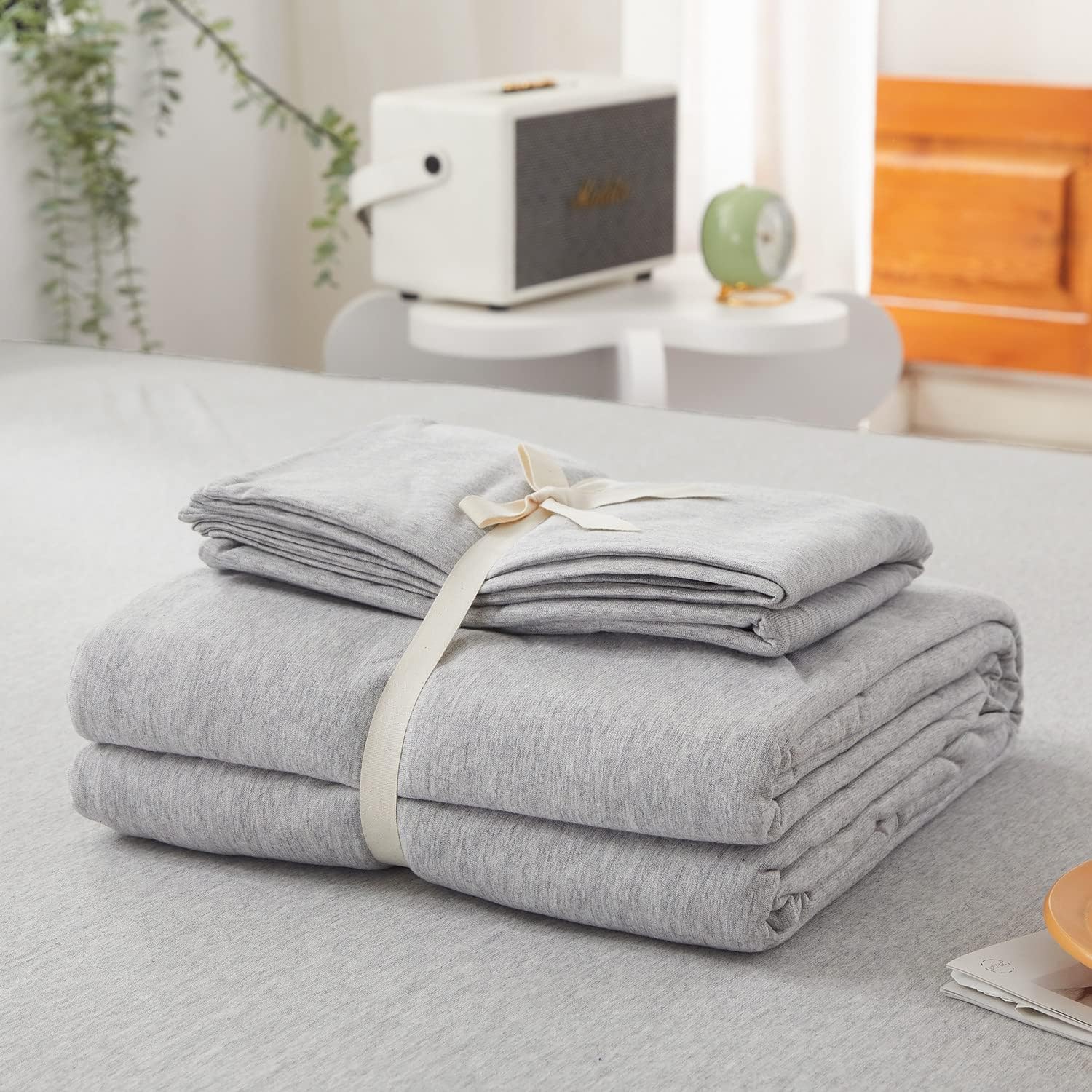 LIFETOWN – 3 piezas de fundas de edredón en algodón 100% ultrasuave y de fácil cuidado con 1 funda de edredón y 2 fundas de almohada