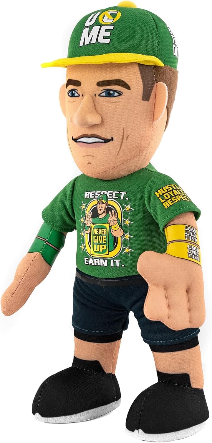Bleacher Creatures WWE John Cena UCME – Figura de felpa de 10 pulgadas, una leyenda de la lucha libre para jugar o exhibir