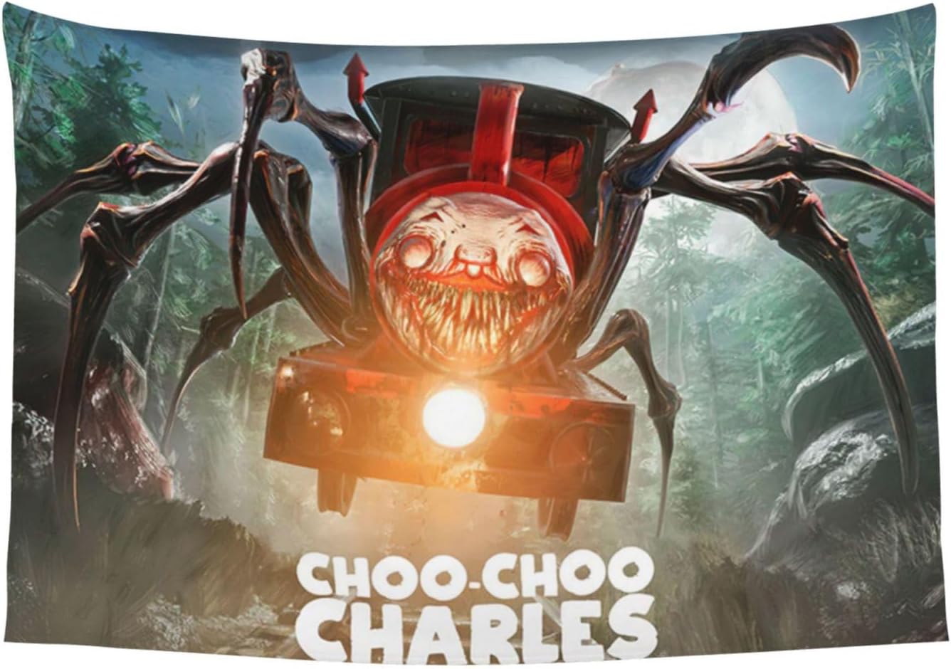 Choo-Choo – Tapiz de Charles para colgar en la pared, decoración del hogar, manta de pared, dormitorio, sala de estar, dormitorio, póster de telón