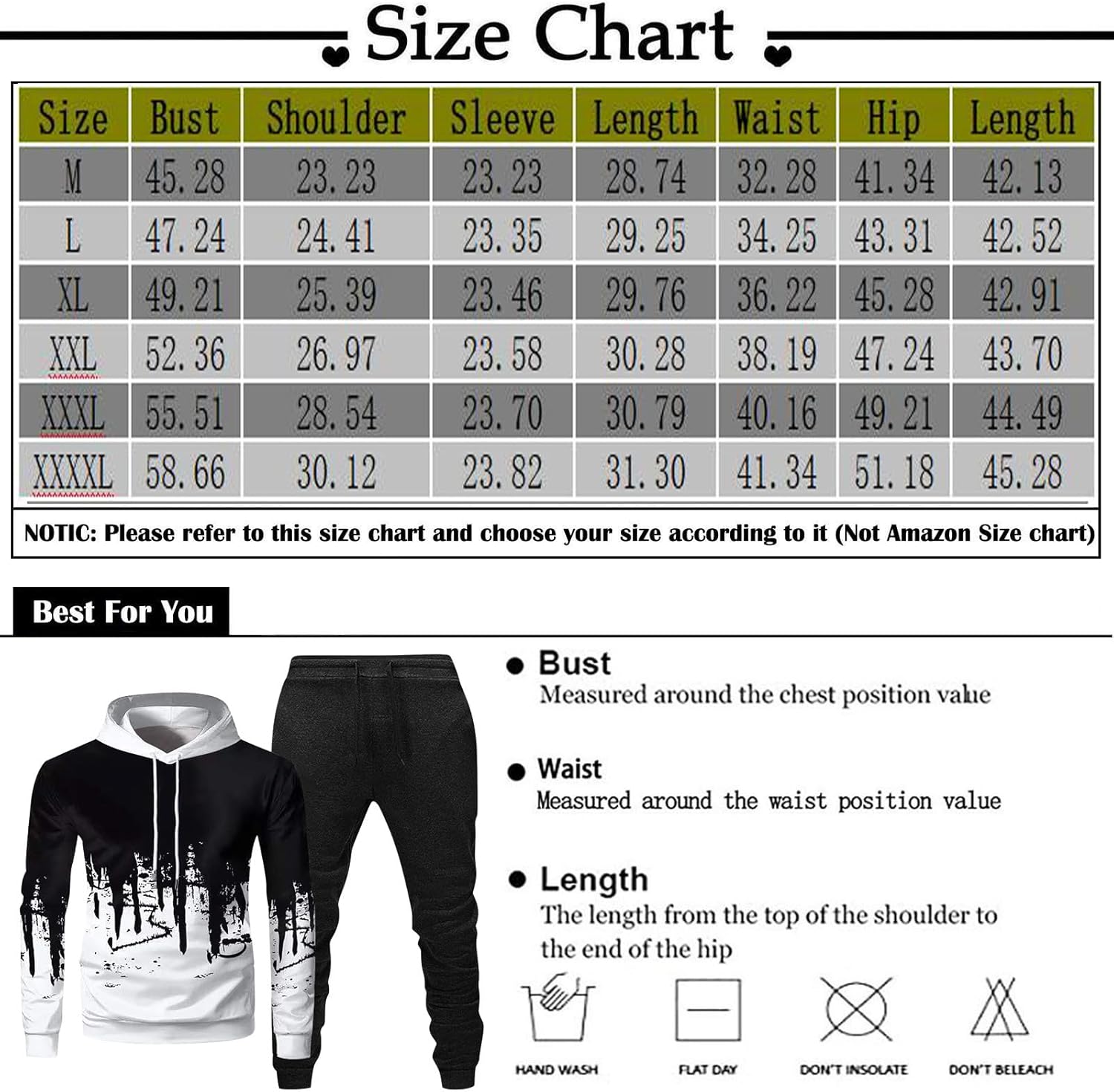 WENKOMG1 Conjunto deportivo para hombre, casual, primavera, otoño, correr, sudadera y pantalones deportivos, 2 piezas, gráficos
