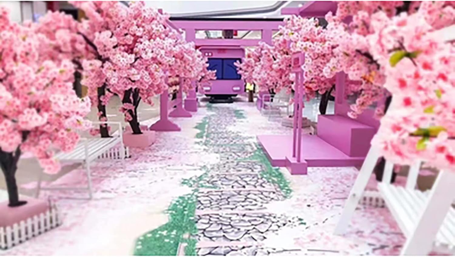 Árbol de flor de cerezo rosa japonés artificial grande  Decoración de flores de seda hecha a mano para eventos de boda, restaurante de fiesta en
