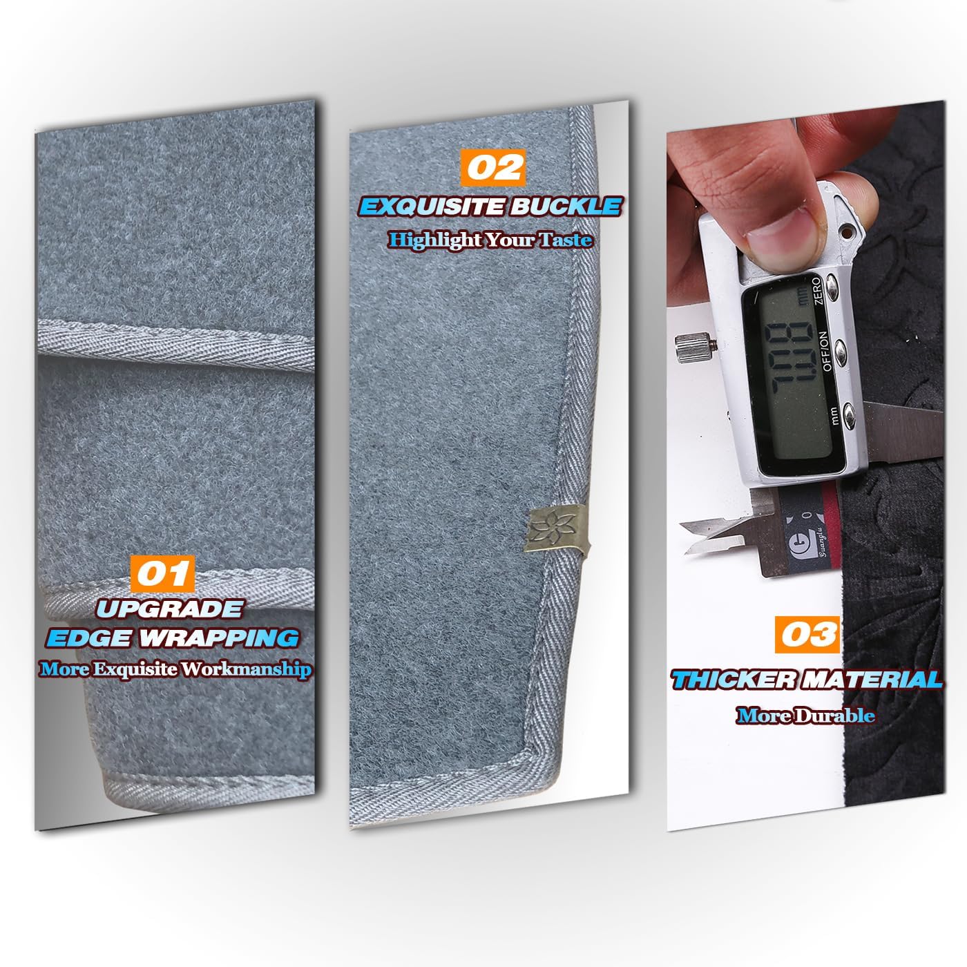 Dacron – Cubierta de salpicadero para Ford F-150 2004-2008 eficaz antirreflejos, reduce la reflexión, protección solar, a prueba de polvo, absorción