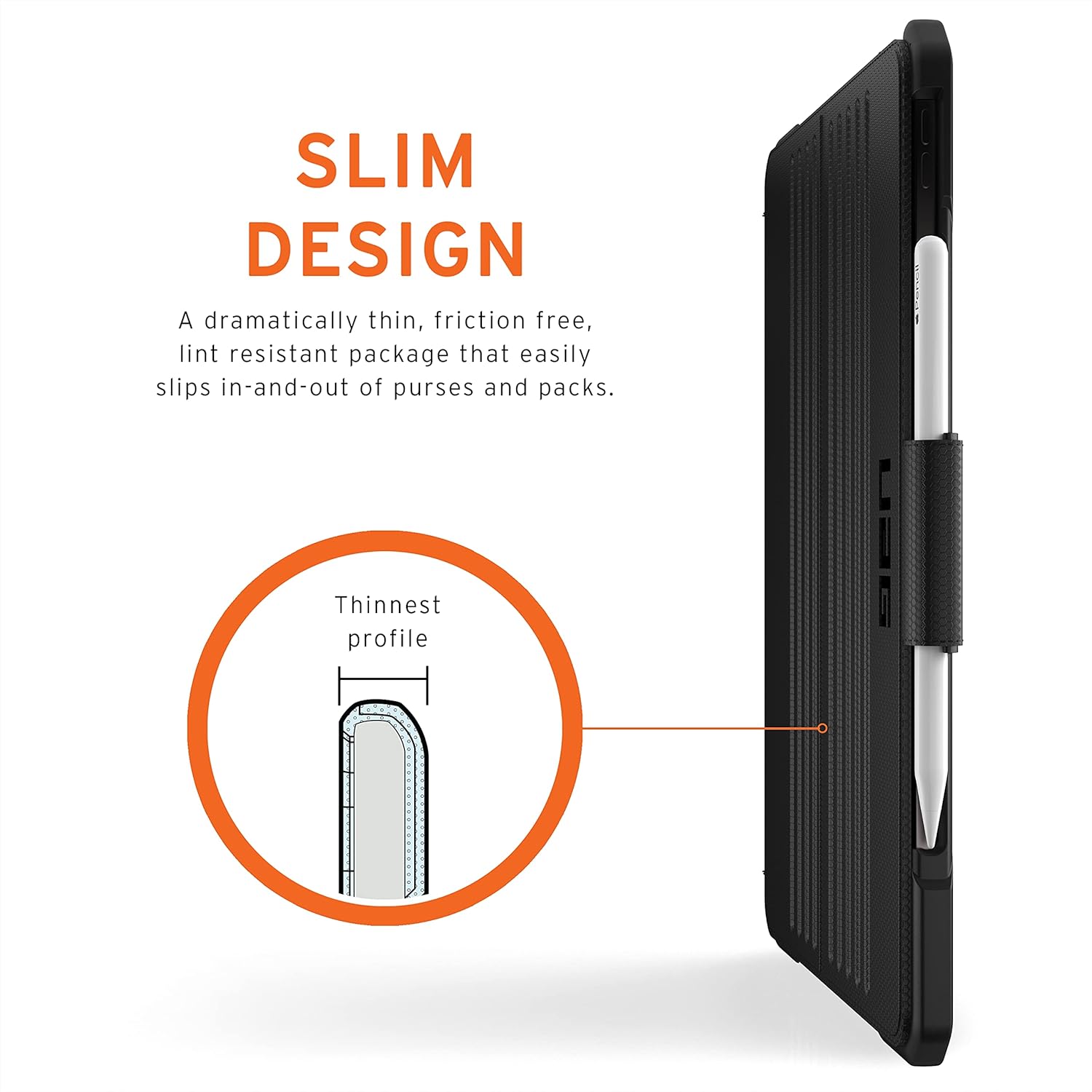URBAN ARMOR GEAR UAG – Funda para iPad Pro de 12.9 pulgadas, color negro, 5 generación 2021 A2378, A2379, A2461, A2462 Metropolis, resistente y
