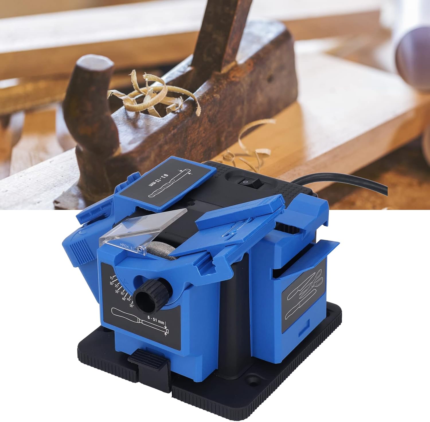 Afilador de tareas múltiples 65W Scissor Drill Amoladora eléctrica para el hogar Cortador eléctrico afiladora para moler