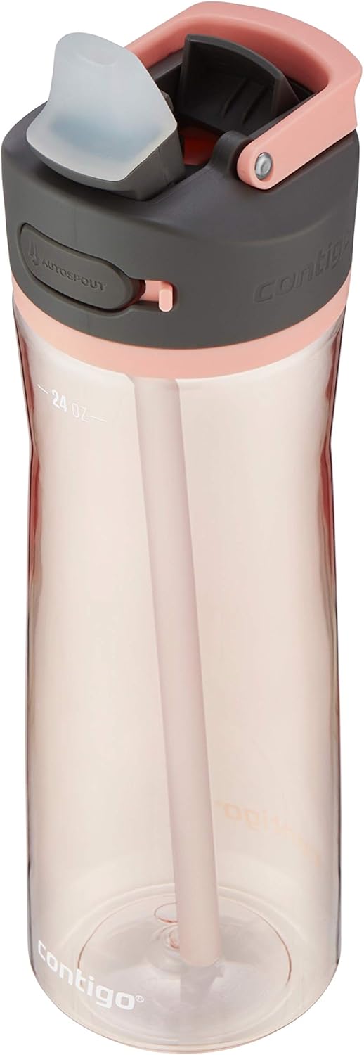 Contigo AUTOSPOUT Botella de agua, 24 oz, limonada rosa