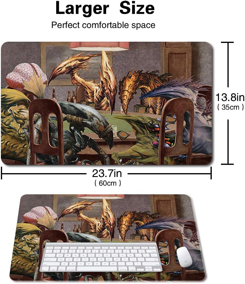 Juego de mesa TCG, tapete de mesa, tamaño de 23.6 x 13.8 in, alfombrilla de mouse compatible con MTG RPG CCG Trading Card Game Mats