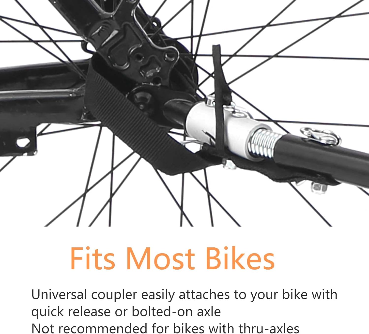 Remolque de bicicleta para niños, adecuado para 1 a 2 niños, 12 meses en adelante, fijación rápida a la bicicleta, plegable, con arnés de 5 puntos y
