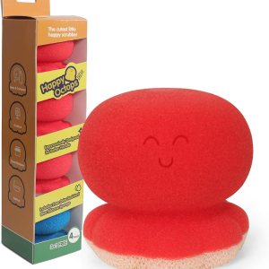 Happy Octopus – Limpiador de platos (paquete de 4)  Suministros ergonómicos de limpieza de esponja de cocina  Resistente, antiarañazos, esponjas Happy Octopus – Limpiador de platos (paquete de 4)  Suministros ergonómicos de limpieza de esponja de cocina  Resistente, antiarañazos, esponjas