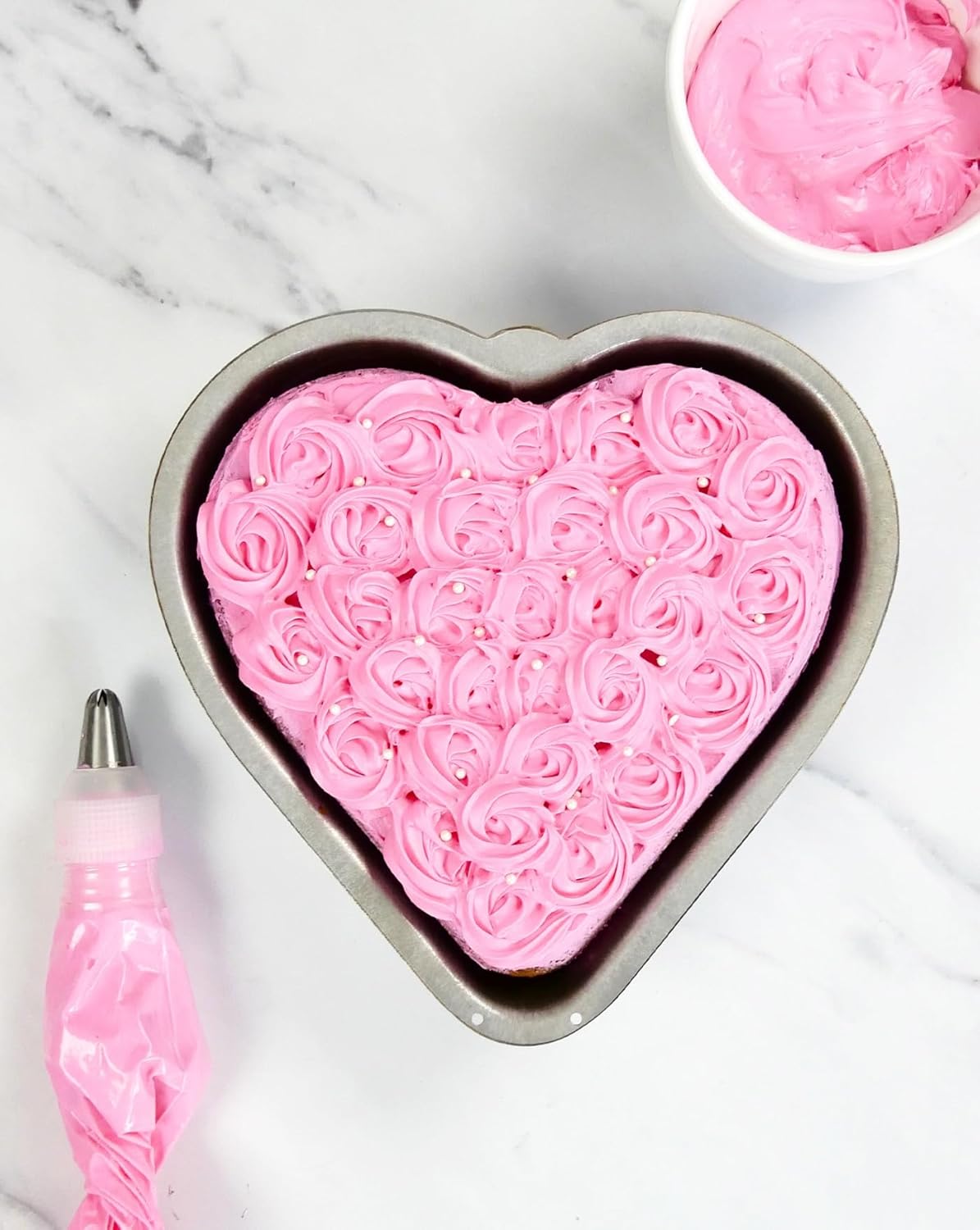 USA Pan Global Bakeware – Molde para pastel de corazón