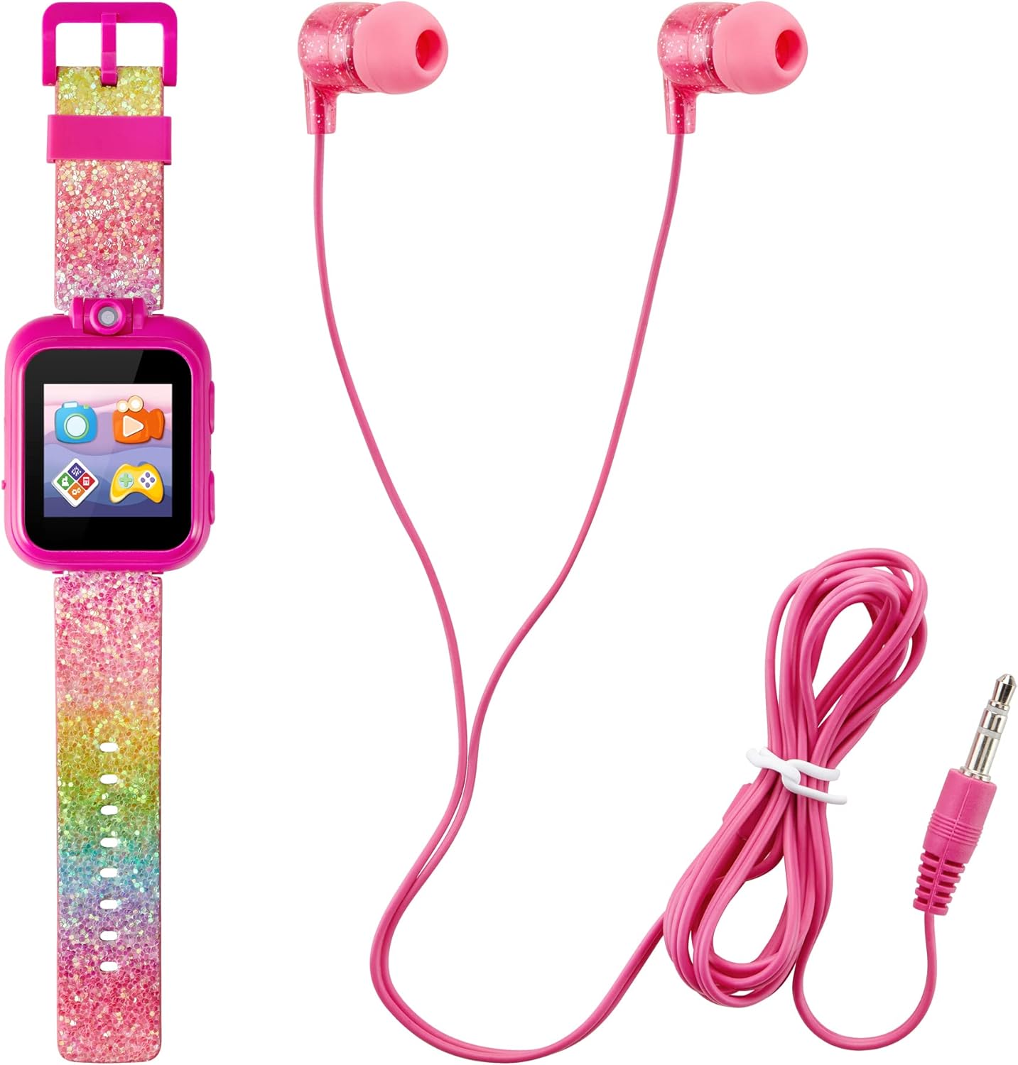 Playzoom Juego de reloj inteligente y auriculares para niños, cámara de video, selfies, aprendizaje STEM, juegos divertidos educativos, reproductor