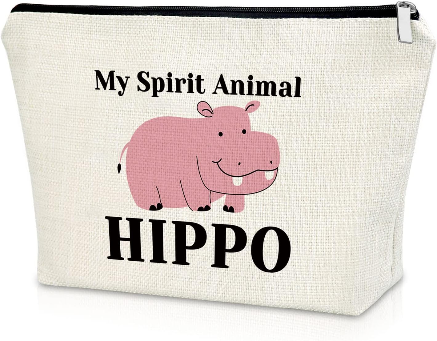 Sazuwu Bolsa de maquillaje de regalo para amantes del hipopótamo para, Regalos de hipopótamo (1)