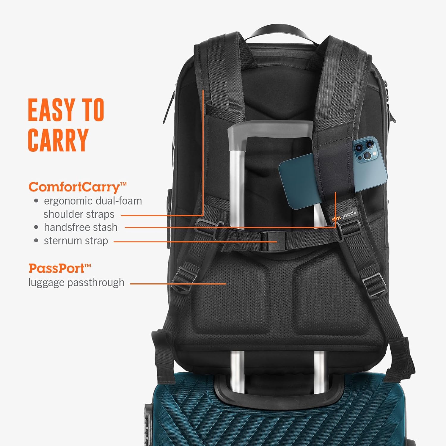 STM Dux 30L – Mochila tecnológica versátil de 17 pulgadas, color negro