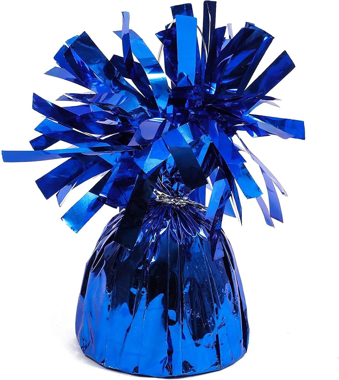 BLUE PANDA Paquete de 15 pesas de globo azul, pesas de fiesta a granel para mesas (azul metálico, 6 onzas, 4.5 pulgadas)