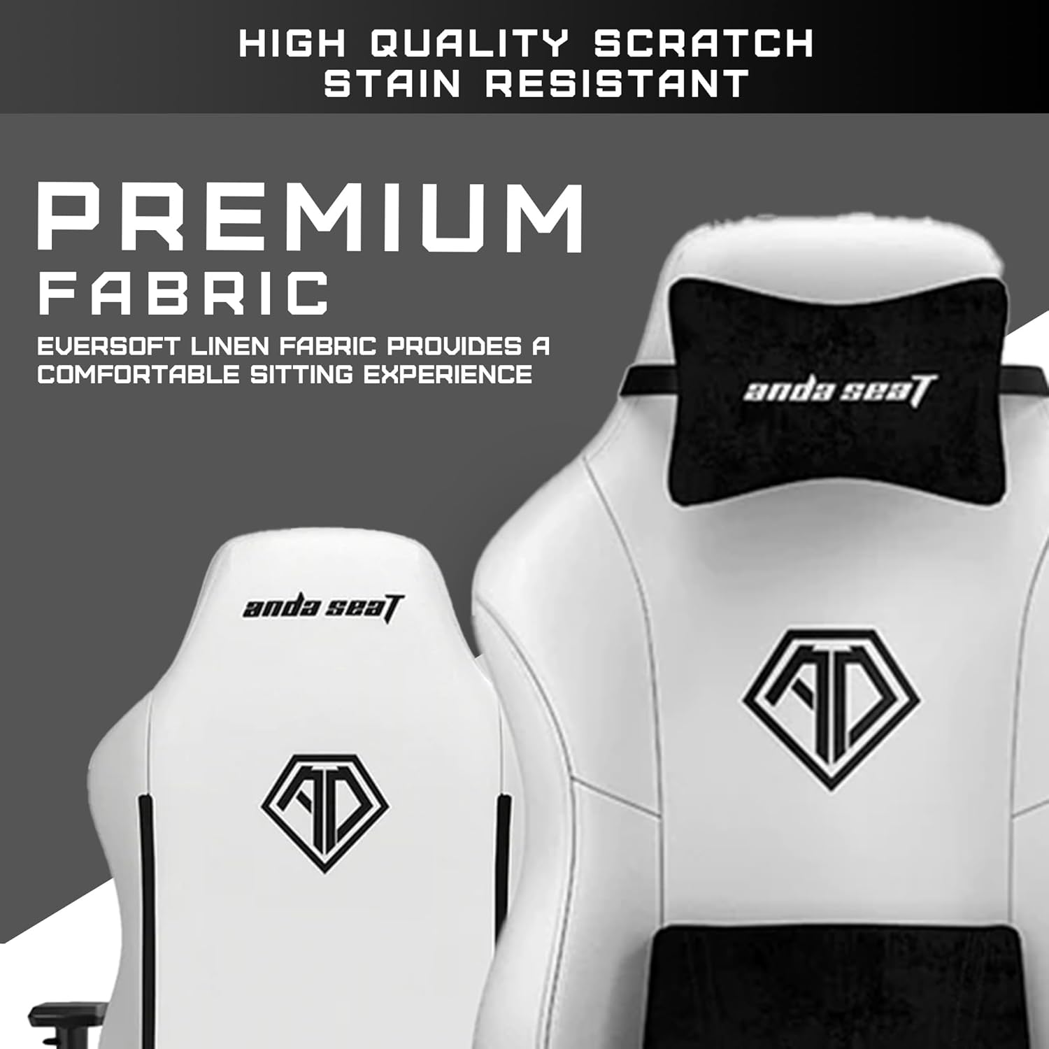 Anda Seat Phantom 3 Sillas de cuero para juegos para adultos, silla grande y ancha para juegos con soporte lumbar, cómodos asientos de videojuegos