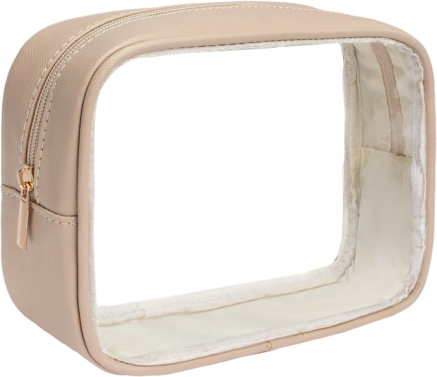2 bolsas de maquillaje transparentes, bolsas de cosméticos de viaje, bolsas de aseo transparentes para mujer, aprobadas por la TSA, organizador de