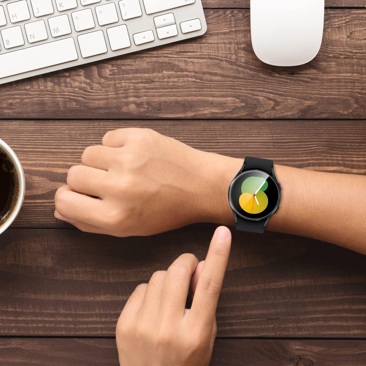 ZUSLAB Protector de pantalla de reloj compatible con Samsung Galaxy Watch 5 de 1.732 pulgadas 2022Watch 4 de 1.732 pulgadas 2021, paquete de 3 fácil