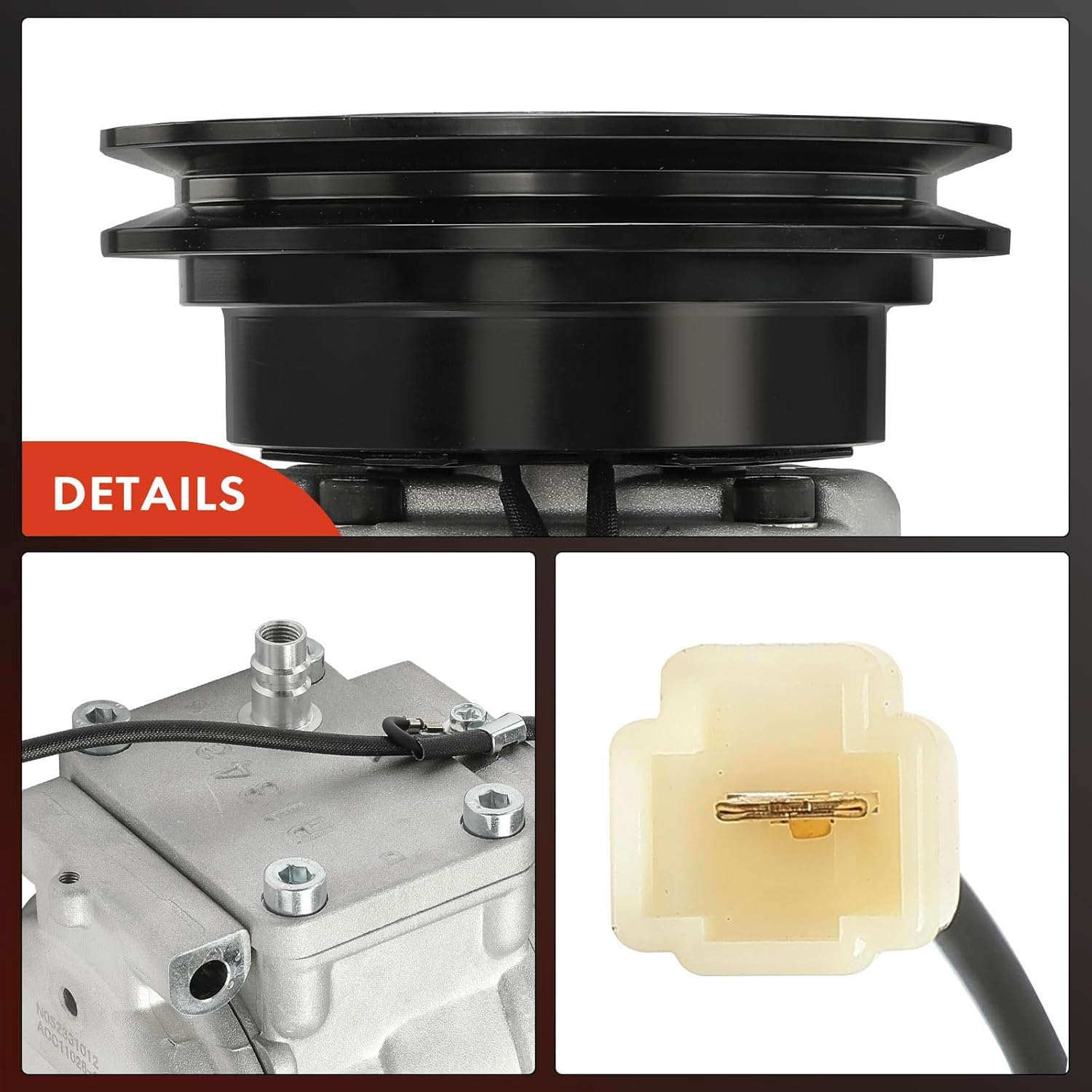 A-Premium Compresor AC con embrague compatible con Mitsubishi Montero 3.0L 3.5L 1994-2000