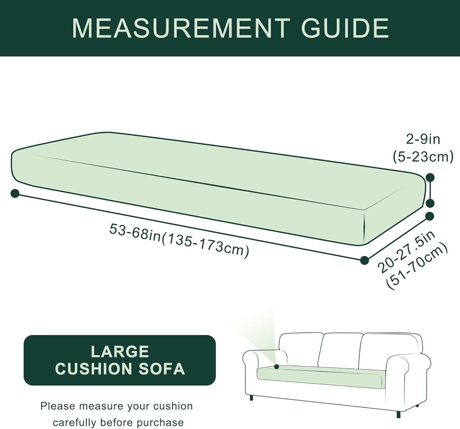 CHUN YI – Funda elástica de cojín para sofá de 3 plazas, funda de asiento de sofá con tela jacquard de elastano (grande, color gris claro)