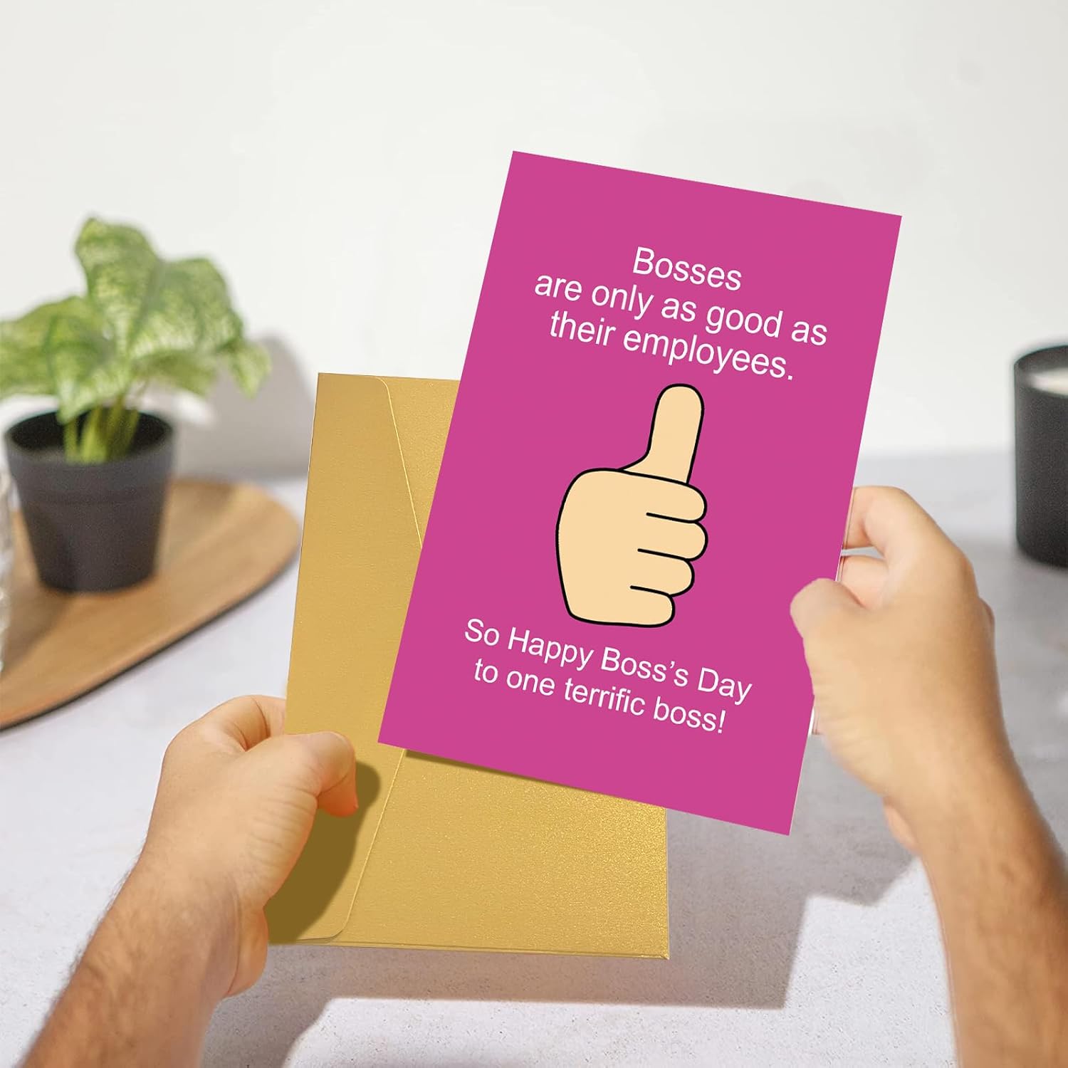 Divertida tarjeta de jefe para el día de agradecimiento al jefe, regalo de agradecimiento al jefe, tarjeta de jefe del personal, feliz día del jefe