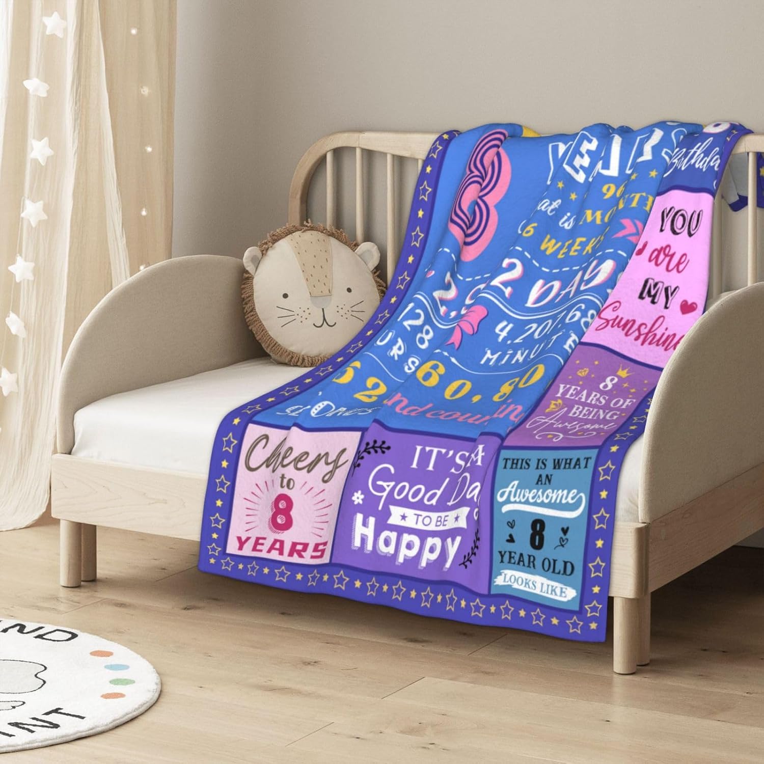 Paihvcn Regalo de cumpleaños para niña de 8 años, decoraciones de cumpleaños 8 para niñas, regalos de cumpleaños para niñas de 8 años, regalo de