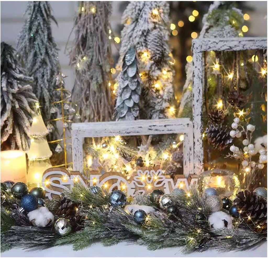 Adornos de 60 bolas de colores para árbol de Navidad, adornos de 1.18 pulgadas, irrompibles, decoración de árbol de Navidad, esferas colgantes,