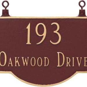 26 opciones de color disponibles doble cara colgante Vanderbilt de dos líneas de señal de dirección placa de aluminio recubierto de polvo 26 opciones de color disponibles doble cara colgante Vanderbilt de dos líneas de señal de dirección placa de aluminio recubierto de polvo