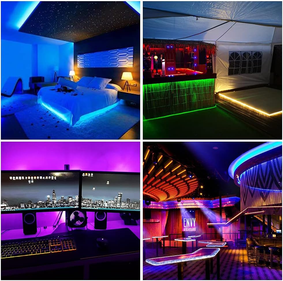 BTF-LIGHTING WS2812B ECO RGB alambres de aleación 5050SMD tira de LED direccionable individual