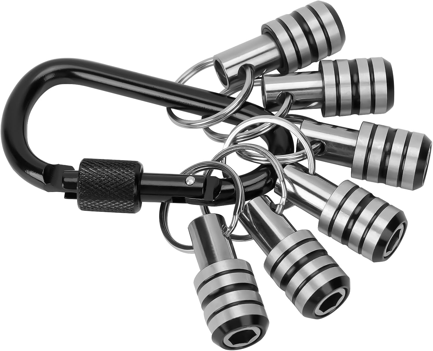 Llavero con soporte de puntas de 14 de pulgada, barra de extensión de soporte para puntas de destornillador hexagonales, soporte de puntas de