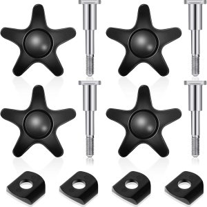 Paquete de 4 perillas de ajuste de brazo de repuesto para rodillos, piezas de repuesto para andadores, piezas de repuesto Guardian Walker, juego de Paquete de 4 perillas de ajuste de brazo de repuesto para rodillos, piezas de repuesto para andadores, piezas de repuesto Guardian Walker, juego de