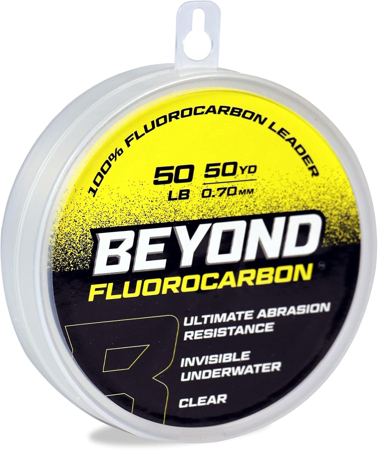 Beyond Fluorocarbono Leader Fishing Line – Material líder de fluorocarbono 100% puro, altamente resistente a la abrasión, invisible bajo el agua,