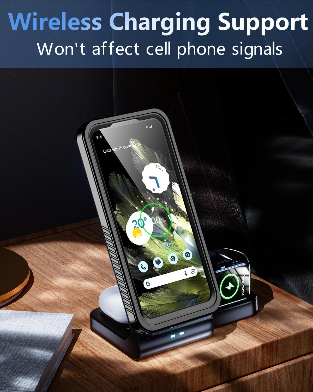 Oterkin Funda impermeable para Google Pixel 8, Pixel 8 con pantalla integrada y protector de cámara, protección de cuerpo completo de 360, a prueba