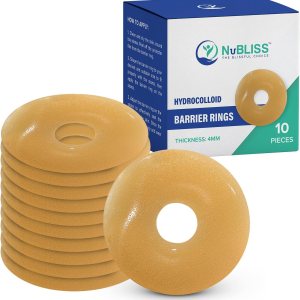 Anillos de barrera para ostomía elegibles para FSA y HSA, 10 anillos de estoma de 0.157 pulgadas de grosor, suministros de colostomía para Anillos de barrera para ostomía elegibles para FSA y HSA, 10 anillos de estoma de 0.157 pulgadas de grosor, suministros de colostomía para