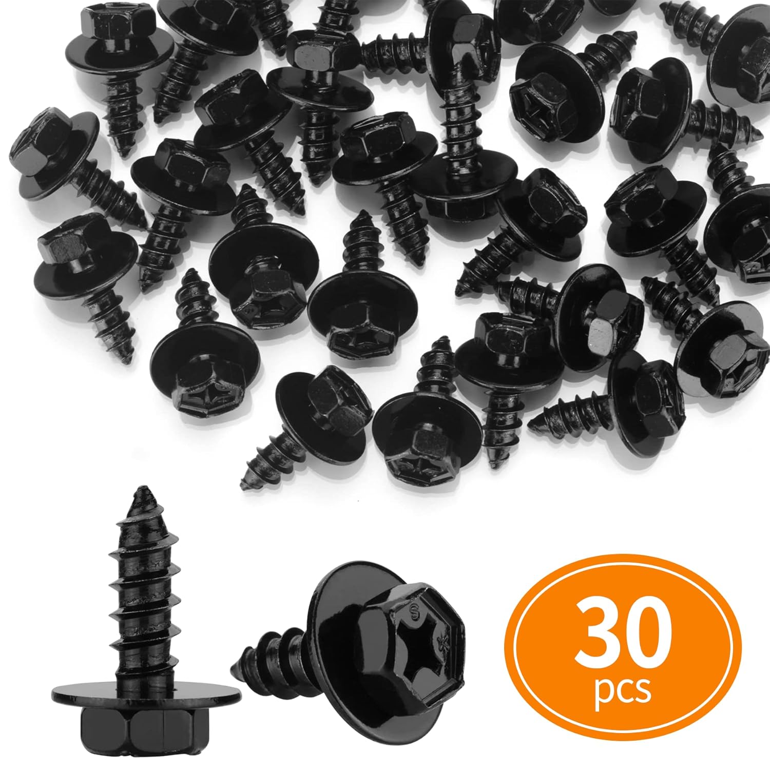 Juego de 30 tornillos para guardabarros delanteros, sustituye a 90159-60498, compatible con Lexus Toyota, Lexus, Tacoma, Prius, Corolla Tundra