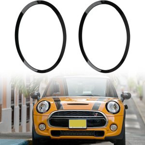 Bisel para faros delanteros del lado del conductor y del pasajero, compatible con MINI Cooper F55 F56 F57 2014-2021, repuesto # 51137300631 Bisel para faros delanteros del lado del conductor y del pasajero, compatible con MINI Cooper F55 F56 F57 2014-2021, repuesto # 51137300631