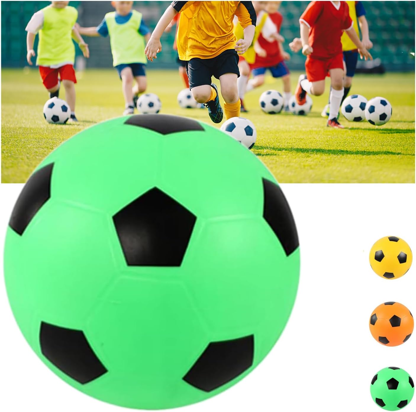 The Silent Football – Pelotas de espuma 2024, pelota de fútbol silenciosa para interiores, pelota de espuma suave de 8 pulgadas, entrenamiento