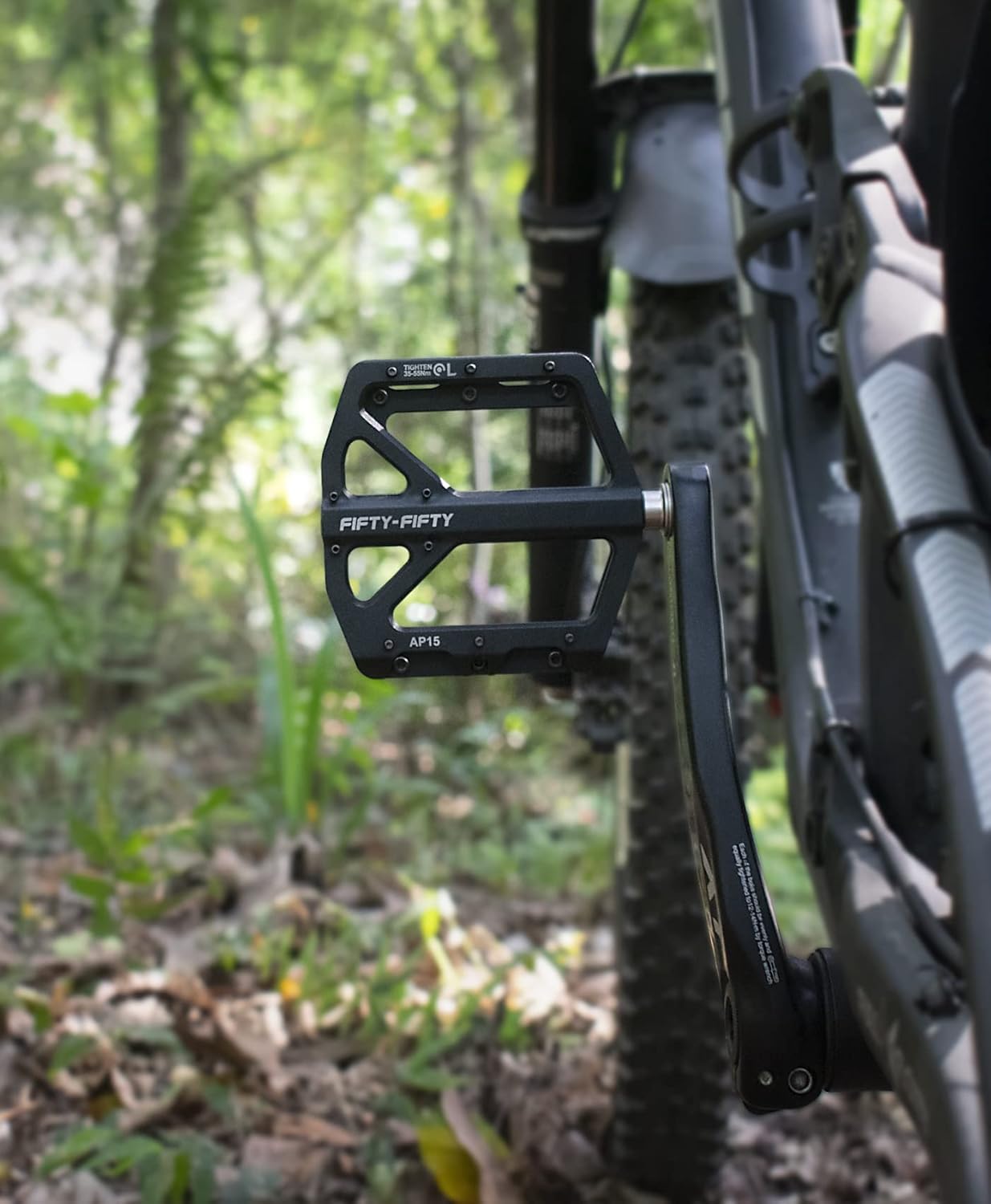 FIFTY-FIFTY Pedales de bicicleta de montaña, pedales planos MTB antideslizantes, pedales de aleación de aluminio, rodamiento sellado de 916