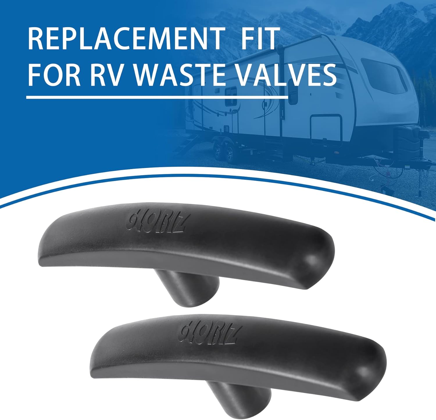 Manijas de válvula de alcantarillado RV de repuesto para válvula de tanque negro de 1 12 pulgadas, 2 pulgadas y 3 pulgadas, compatible con la