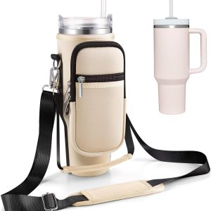 Bolsa de transporte con bolsillo para teléfono Stanley vaso de 40 onzas con asa y vaso Simple Modern de 40 onzas  Soporte para botella de agua para Bolsa de transporte con bolsillo para teléfono Stanley vaso de 40 onzas con asa y vaso Simple Modern de 40 onzas  Soporte para botella de agua para