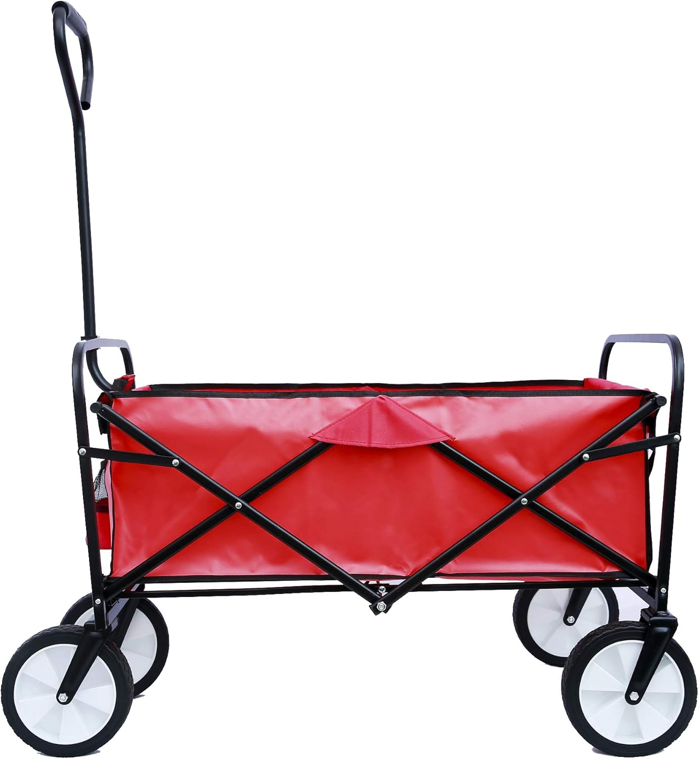 Carrito de mano portátil plegable resistente, carro utilitario plegable para exteriores, carrito de carrito para jardín, camping, carrito de