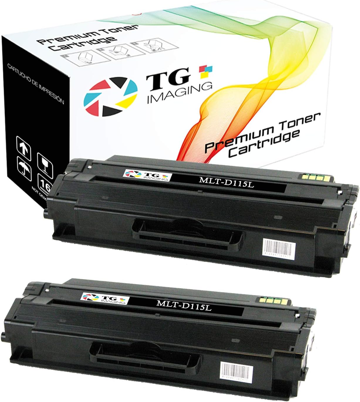 TG Imaging Cartucho de tóner compatible con MLT-D115L compatible con Samsung MLTD115L, funciona con impresora Xpress M2820 M2870 M2870 M2870FW