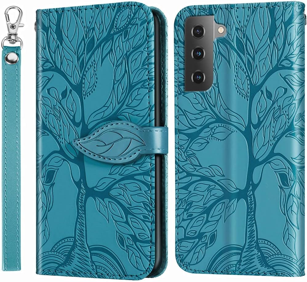 MEUPZZK Funda para Samsung Galaxy S23 Plus, Samsung S23+ Plus 5G, piel sintética de alta calidad con relieve, función atril, ranuras para tarjetas,