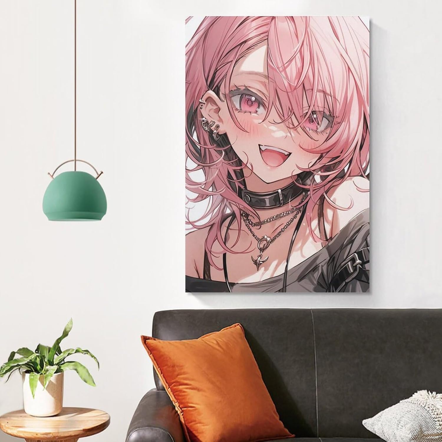 Póster de anime japonés Beauty Girl (1) Pintura sobre lienzo, póster de arte de pared, impresión de desplazamiento, decoración de paredes de sala de